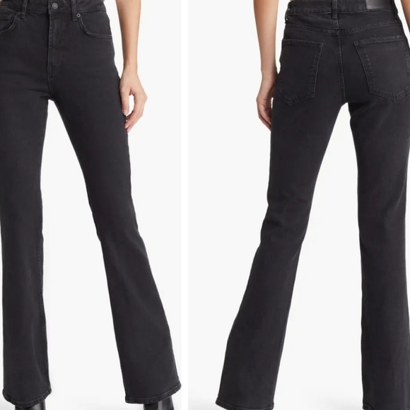 NEW....RAILS The Sunset High Rise Slim Flare Black Jeans...Size 30